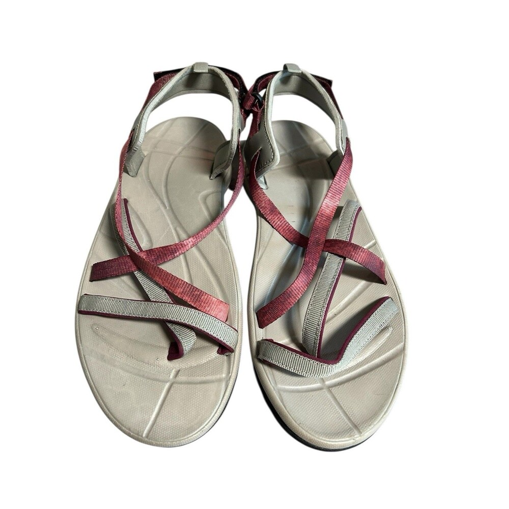 Northside Women's Covina Sport‎ Sandal Size 10 Gray with Pink Straps Open Toe